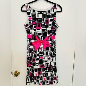 Kim Rogers Pink and Black Dress